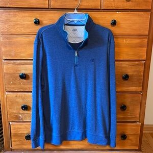 Men’s Izod Saltwater relaxed classics blue quarter zip